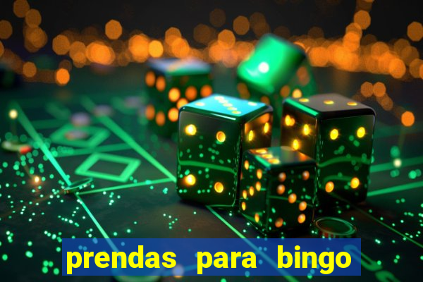 prendas para bingo de natal